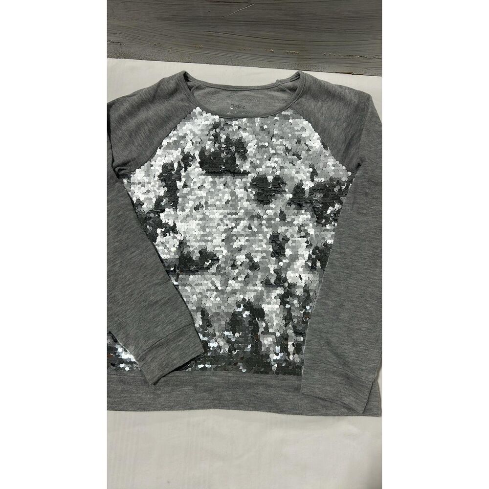 Justice Girls Shirt  Silver Size 16